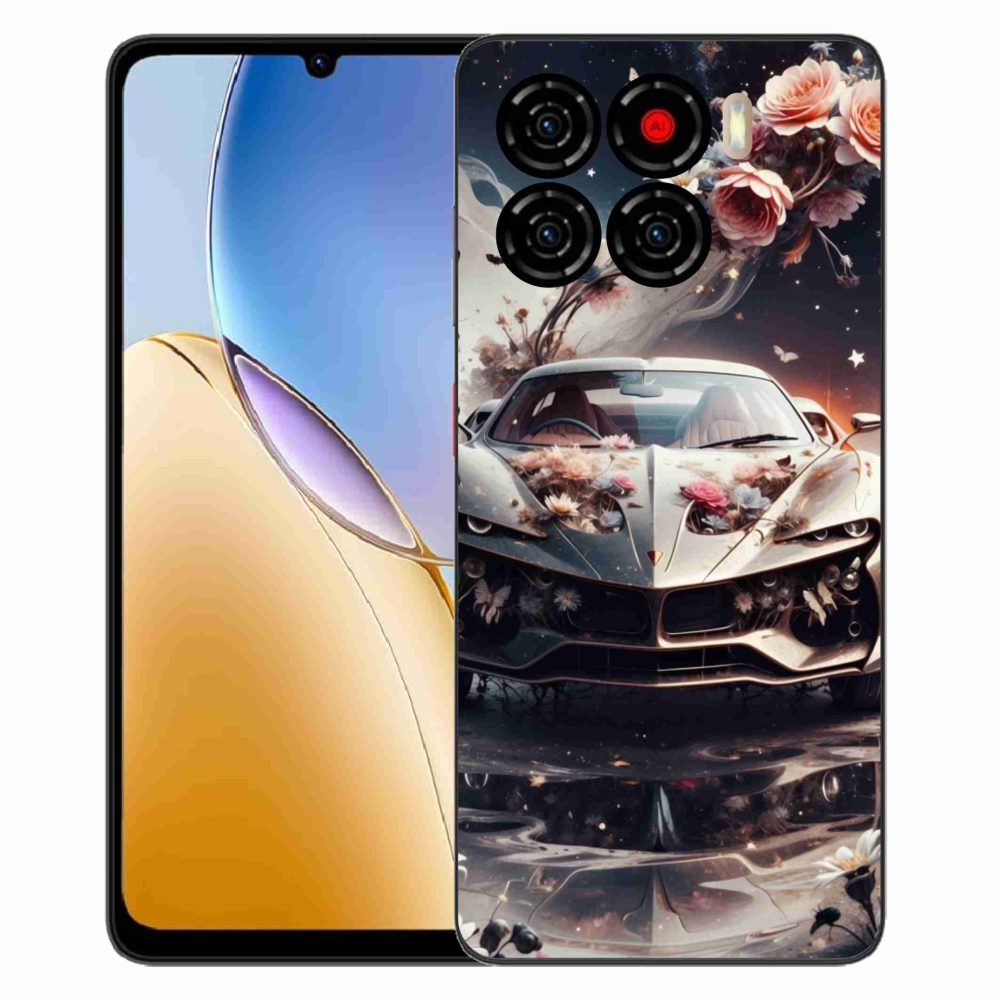 ZTE Blade A56 zselés borítás mmCase - virágos sportkocsi