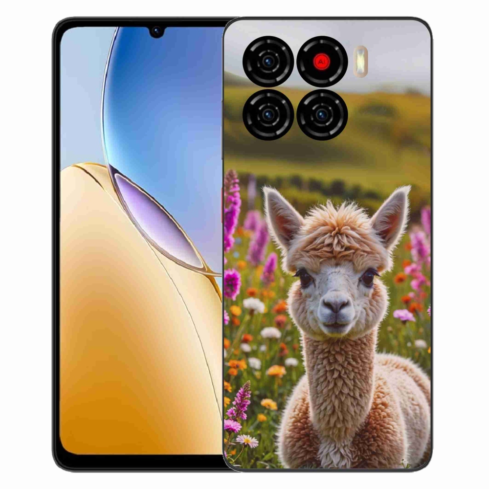 ZTE Blade A56 zselés tok mmCase - láma a réten