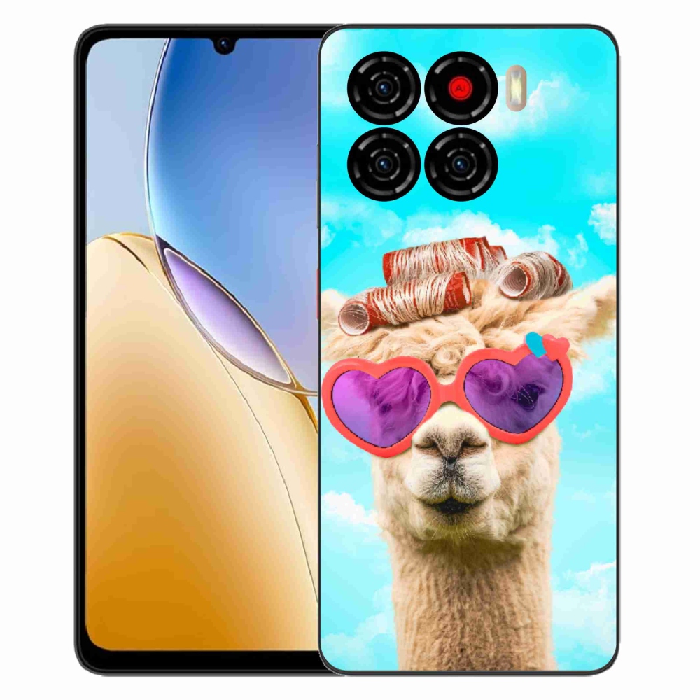 ZTE Blade A56 zselés tok mmCase - szemüveges láma