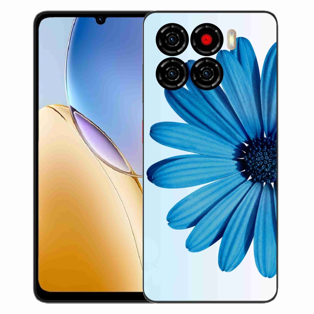 ZTE Blade A56 zselés tok mmCase - kék margaréta