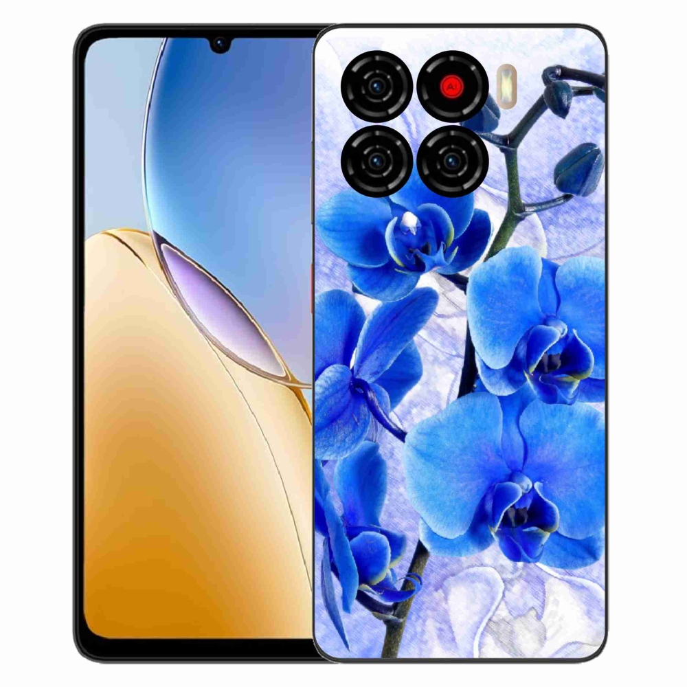 ZTE Blade A56 zselés tok mmCase - kék virágok