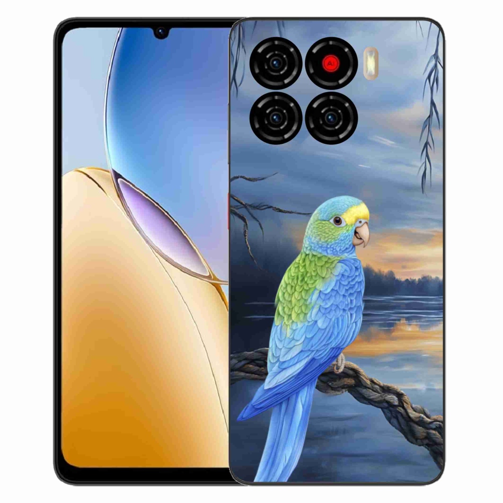 ZTE Blade A56 zselés tok mmCase - kék papagáj