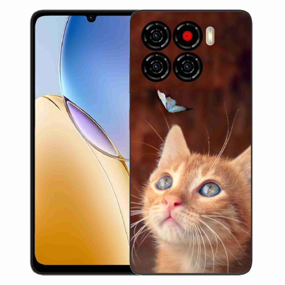 ZTE Blade A56 zselés tok mmCase - pillangó és cica