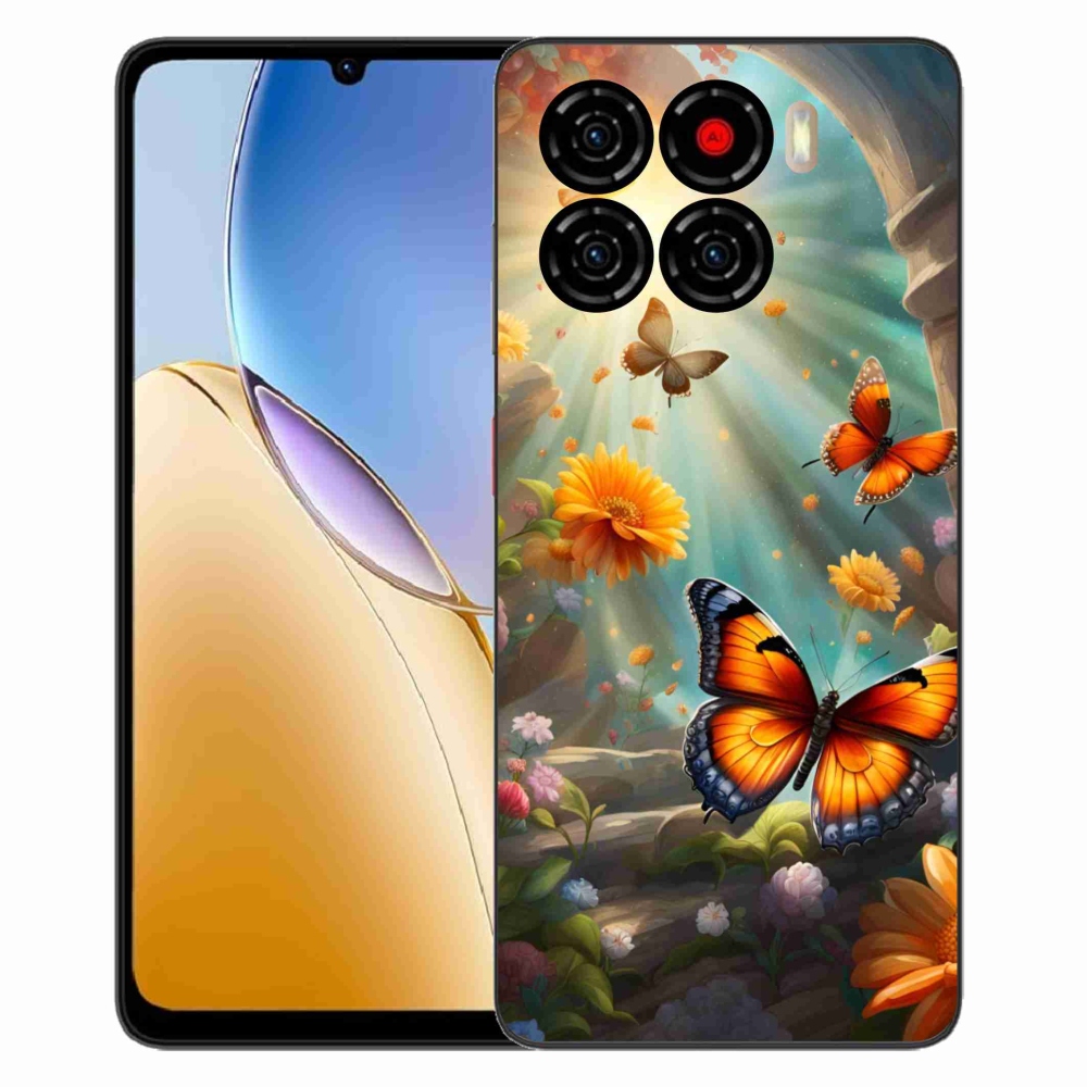 ZTE Blade A56 zselés tok mmCase - pillangókert 2