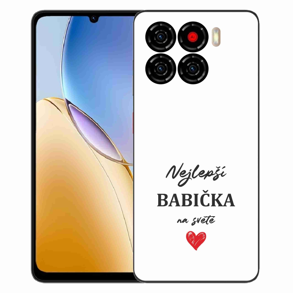 ZTE Blade A56 zselés borító mmCase - a legjobb nagymama 1 fehér háttérrel