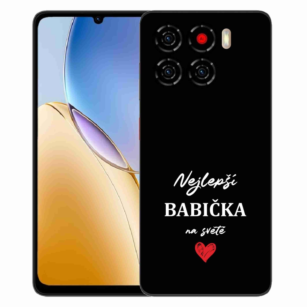 ZTE Blade A56 zselés borító mmCase - a legjobb nagymama 1 fekete háttérrel