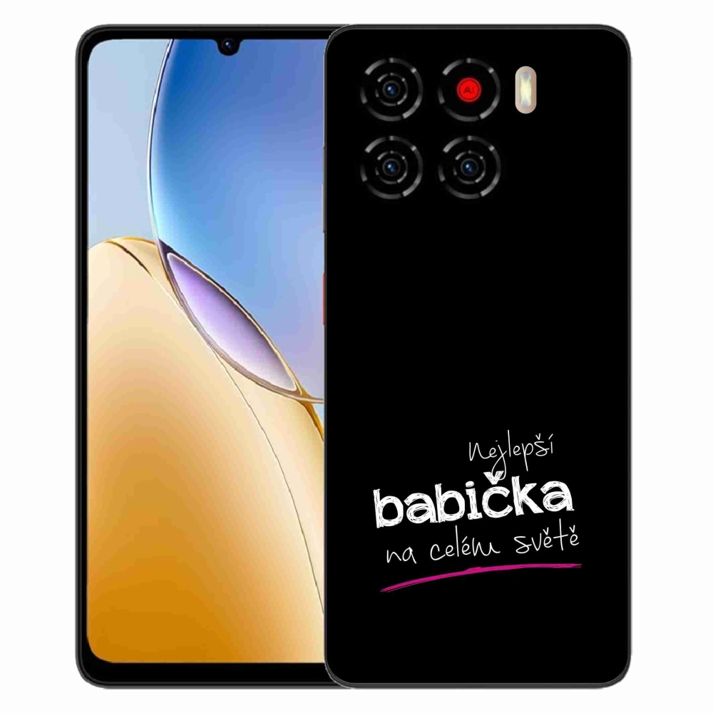ZTE Blade A56 zselés borító mmCase - a legjobb nagymama 4 fekete háttérrel