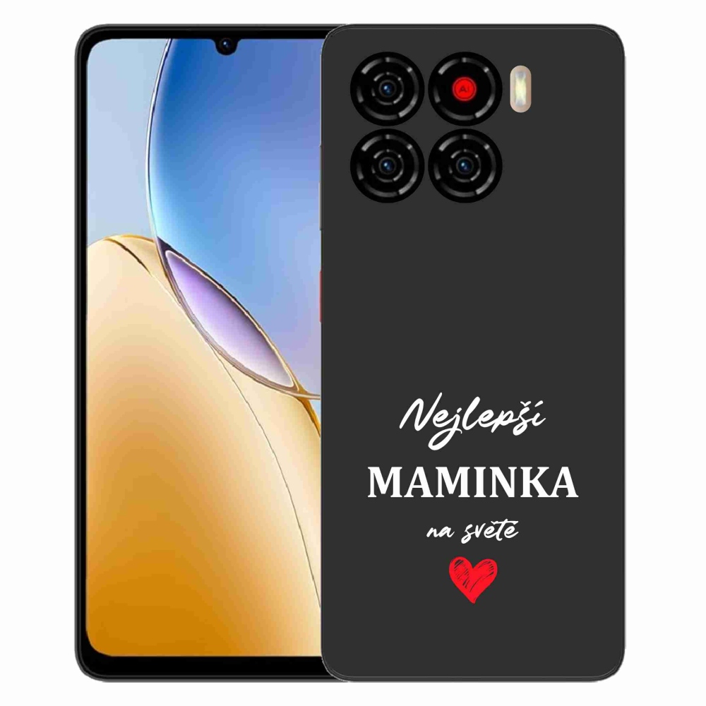 ZTE Blade A56 zselés borítás mmCase - legjobb anya 1 fekete háttér