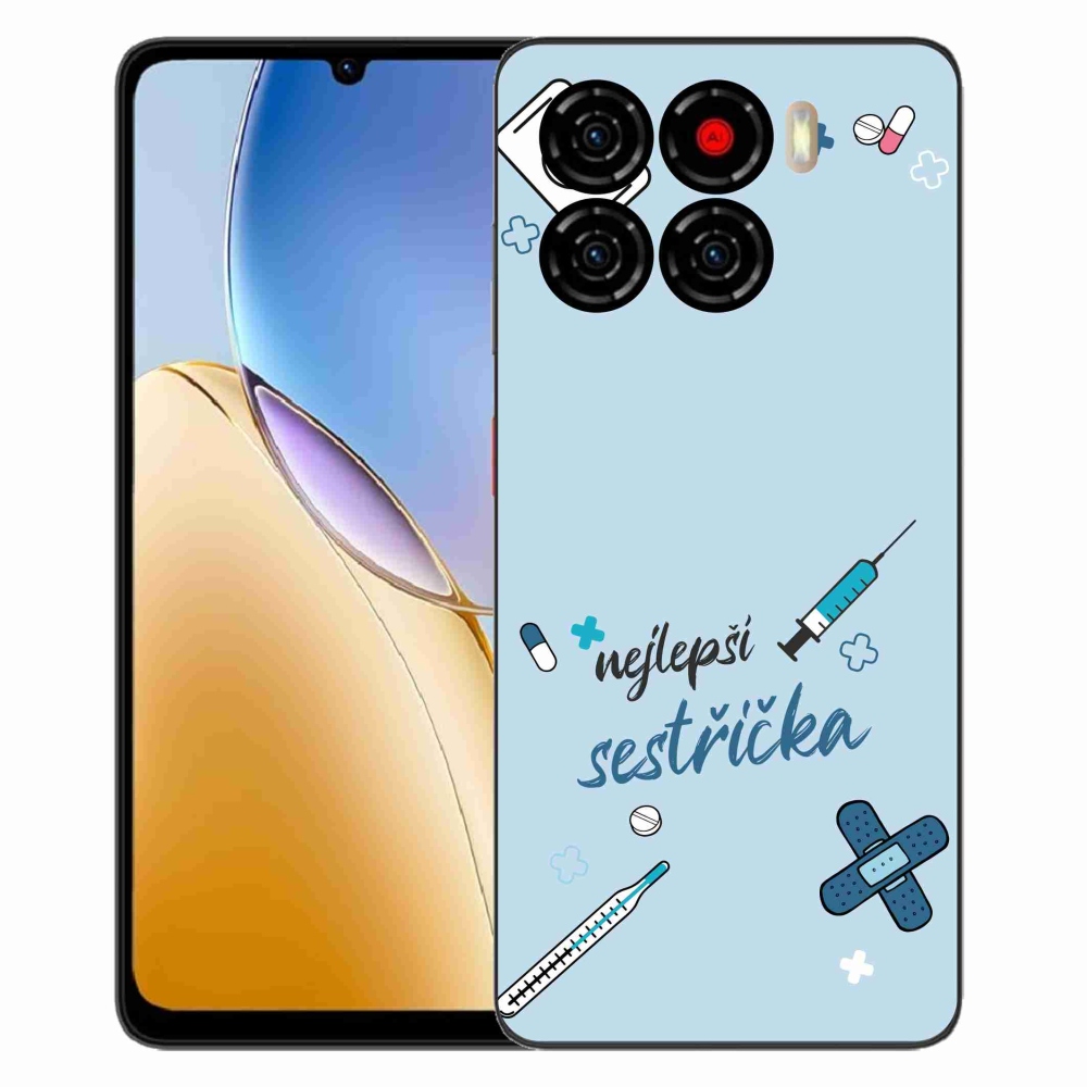 ZTE Blade A56 zselés borító mmCase - legjobb kishúg kék háttérrel