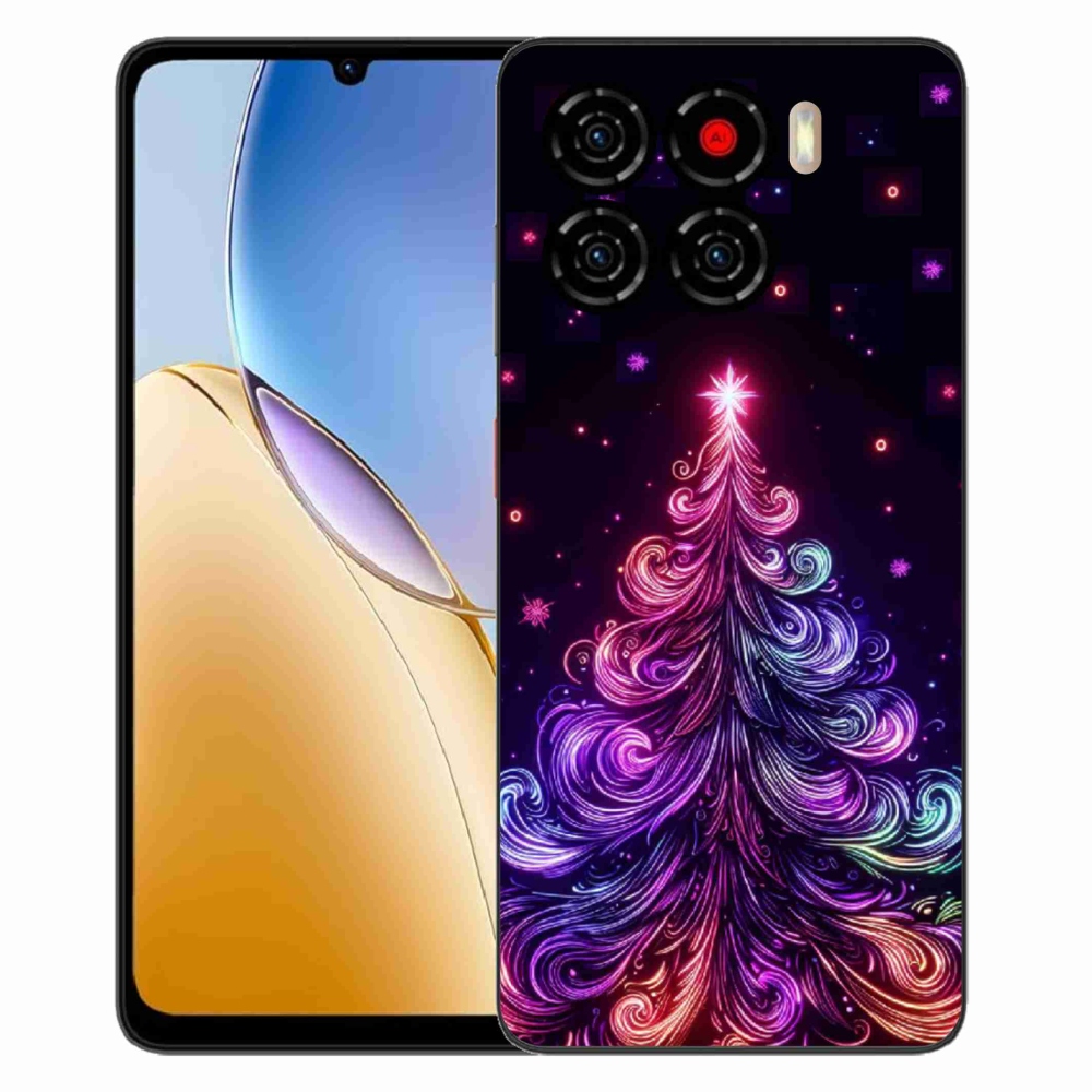 ZTE Blade A56 zselés borítás mmCase - neon karácsonyfa 1