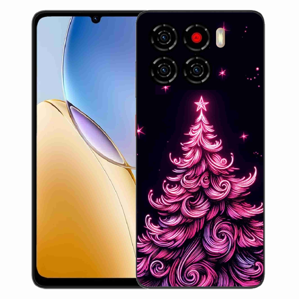 ZTE Blade A56 zselés tok mmCase - neon karácsonyfa 2