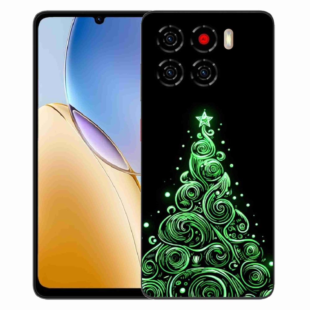 ZTE Blade A56 zselés borítás mmCase - neon karácsonyfa 3