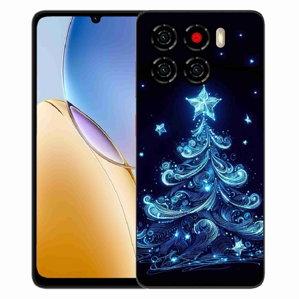 ZTE Blade A56 zselés borítás mmCase - neon karácsonyfa 4