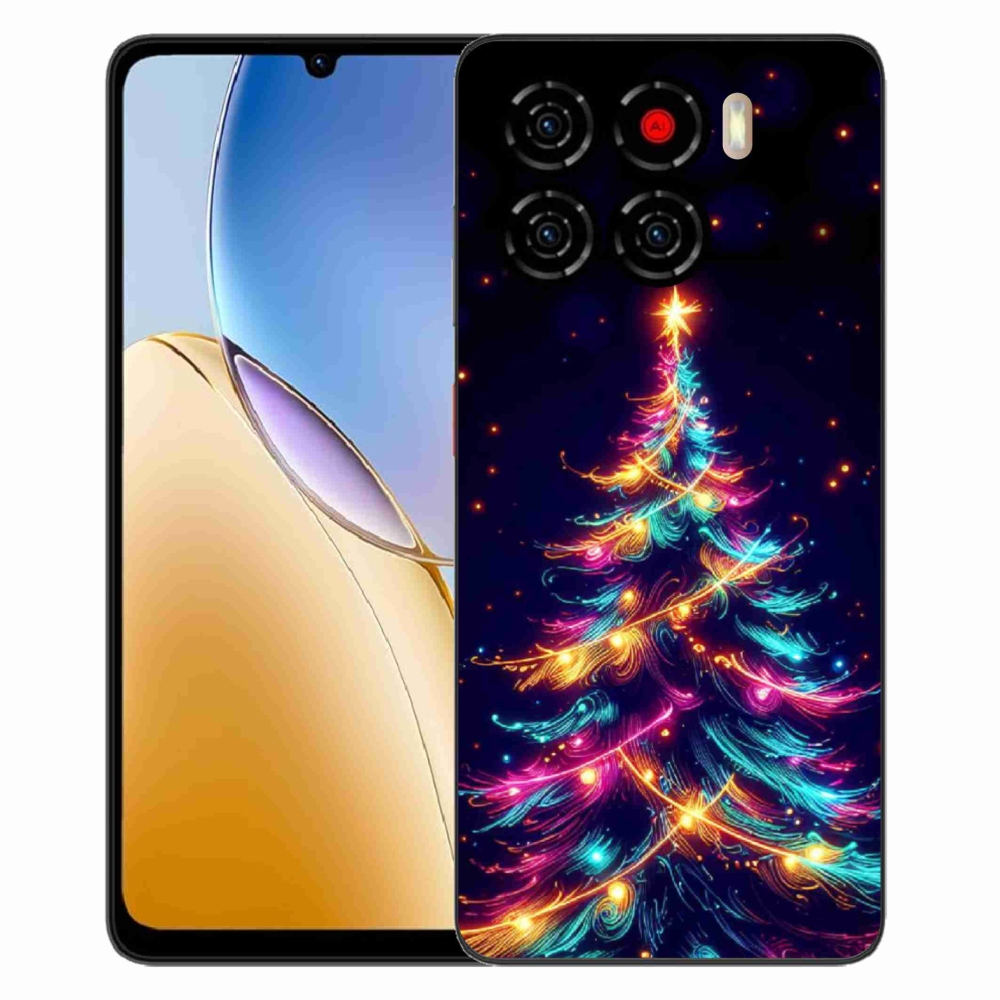 ZTE Blade A56 zselés borítás mmCase - neon karácsonyfa