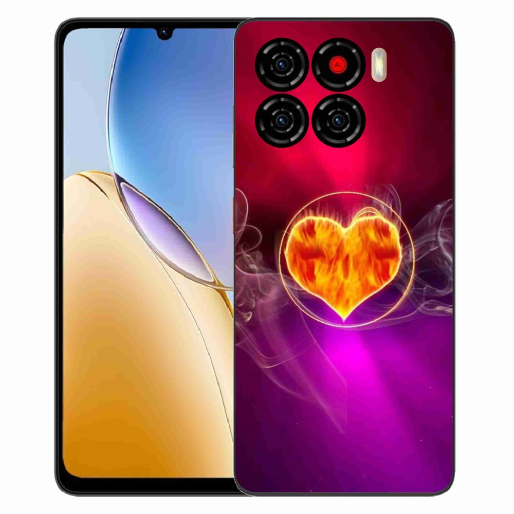 ZTE Blade A56 zselés tok mmCase - tüzes szív