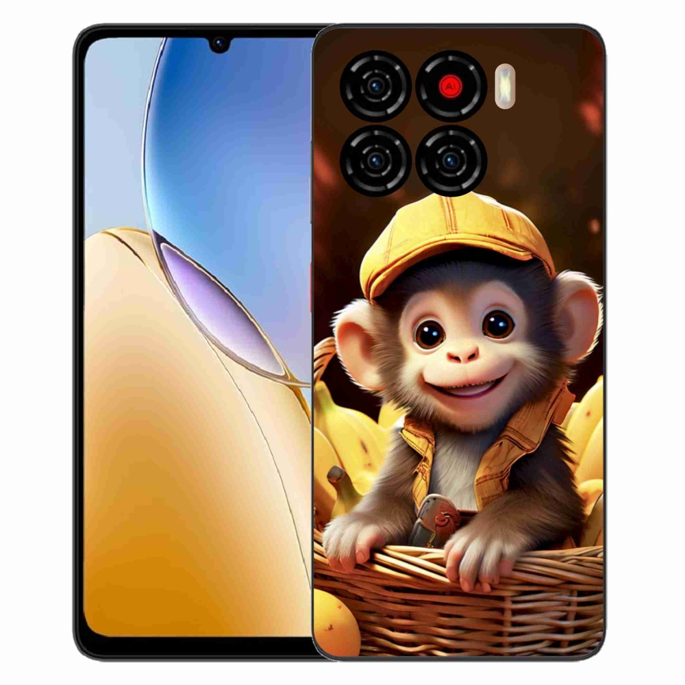 ZTE Blade A56 zselés borítás mmCase - majom a kosárban