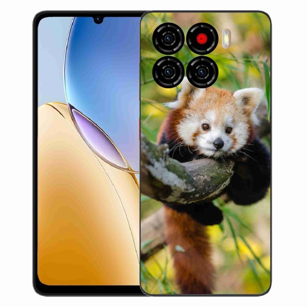 ZTE Blade A56 zselés tok mmCase - panda piros