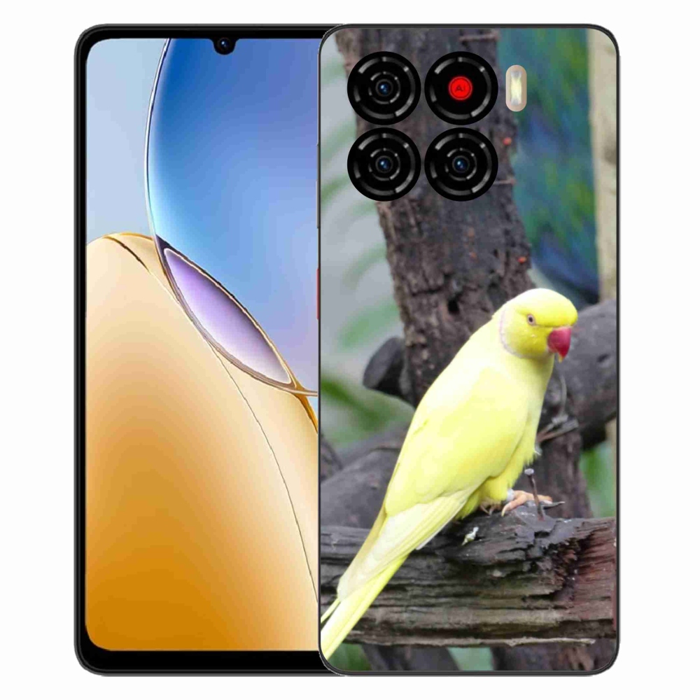 ZTE Blade A56 zselés tok mmCase - papagáj alexander sárga