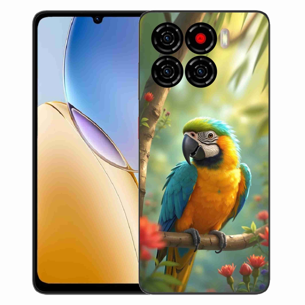 ZTE Blade A56 zselés tok mmCase - papagáj ara kék és sárga