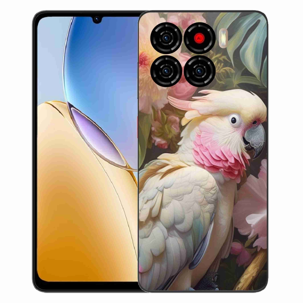 ZTE Blade A56 zselés tok mmCase - papagáj kakadu rózsaszín 2
