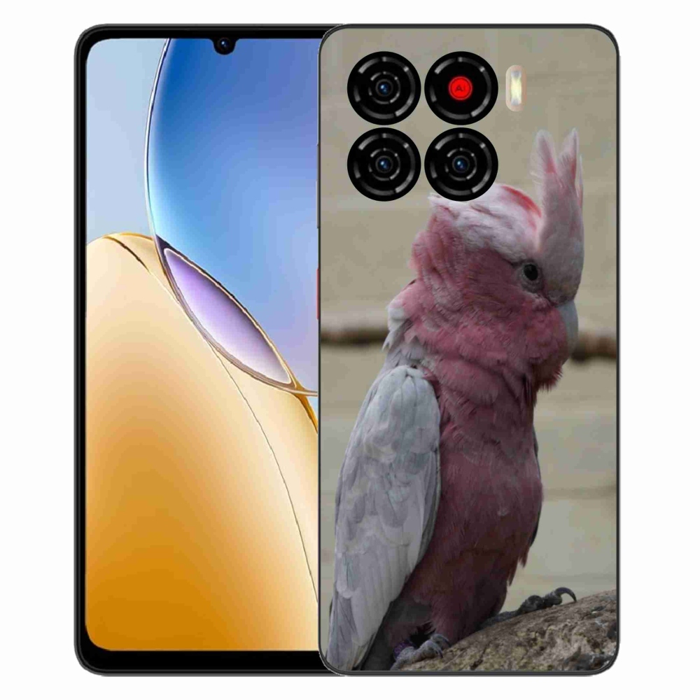 ZTE Blade A56 zselés tok mmCase - papagáj kakadu rózsaszínű