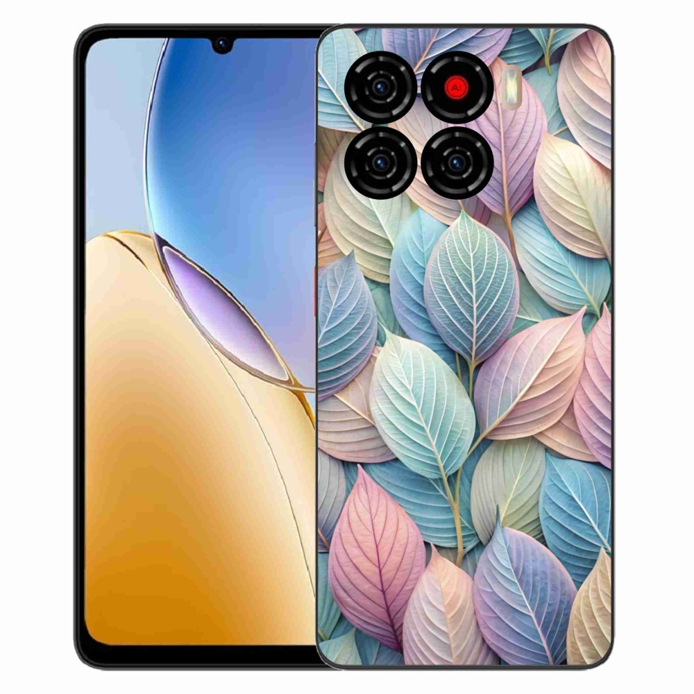 ZTE Blade A56 zselés tok mmCase - pasztell színű levelek