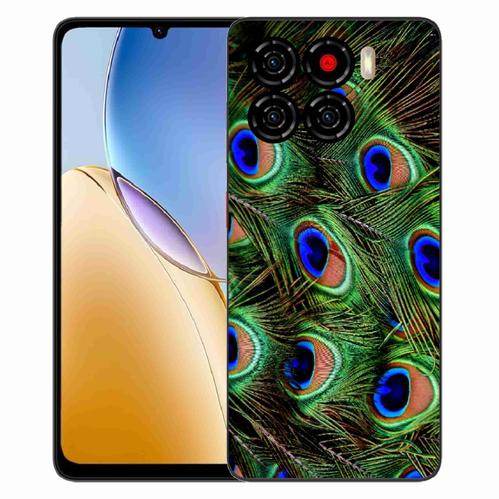 ZTE Blade A56 zselés tok mmCase - pávatoll