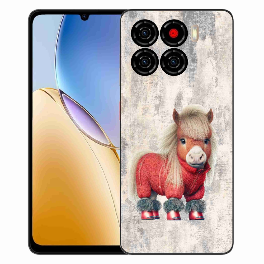 ZTE Blade A56 zselés tok mmCase - póni pulóverben