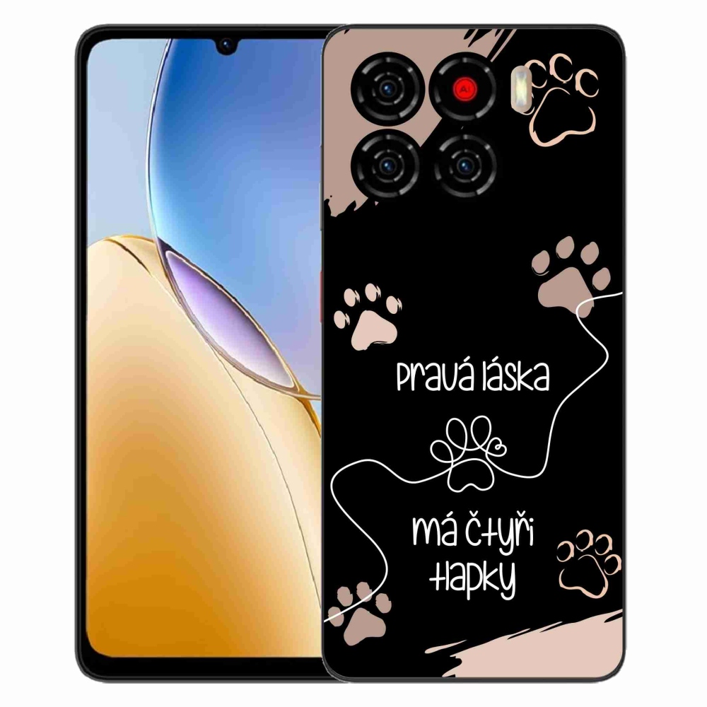 ZTE Blade A56 zselés tok mmCase - kutya motívum 1 fekete háttér
