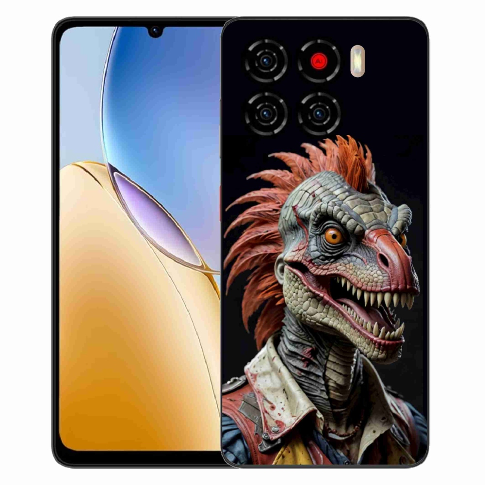 ZTE Blade A56 zselés tok mmCase - punk dinoszaurusz