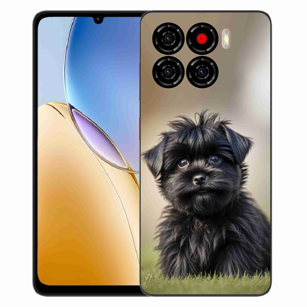 ZTE Blade A56 zselés tok mmCase - aranyos fekete kutya