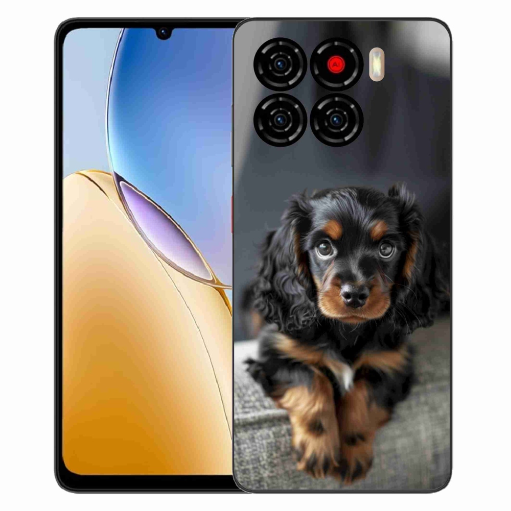 ZTE Blade A56 zselés tok mmCase - aranyos hosszú szőrű tacskó