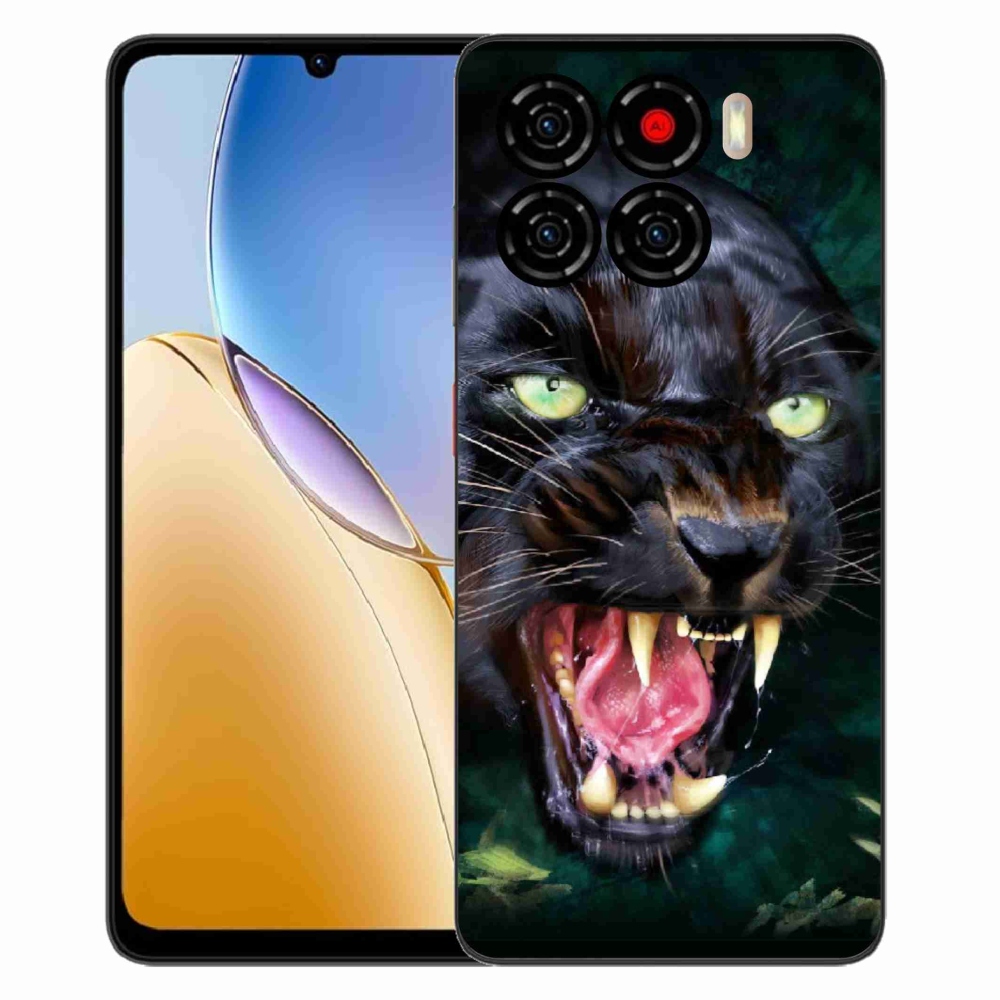 ZTE Blade A56 zselés tok mmCase - dühös fekete párduc