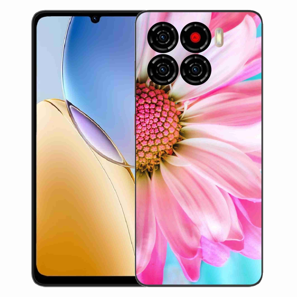 ZTE Blade A56 zselés tok mmCase - rózsaszín virág