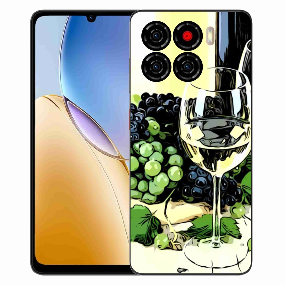 ZTE Blade A56 zselés tok mmCase - pohár bor