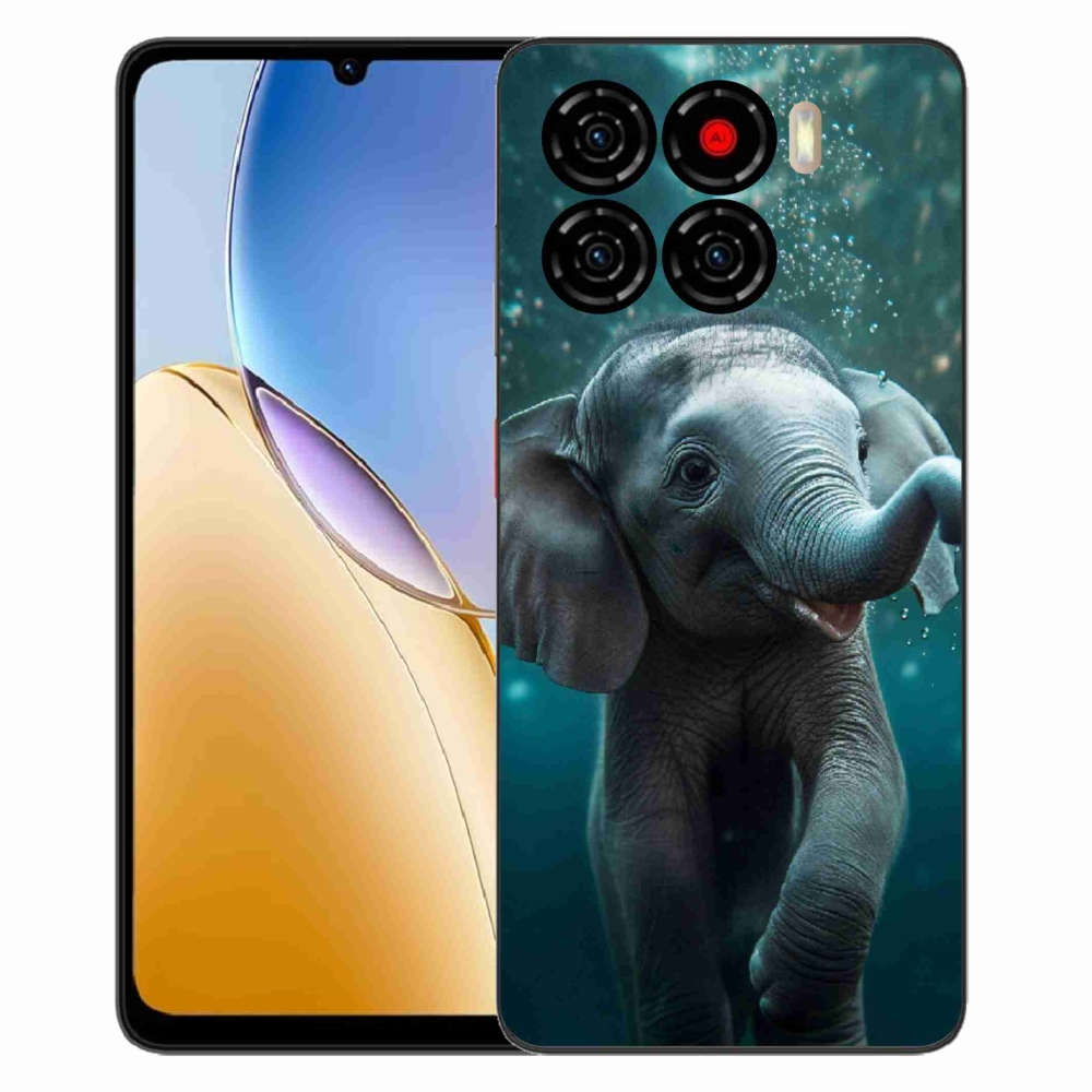 ZTE Blade A56 zselés tok mmCase - elefánt a víz alatt