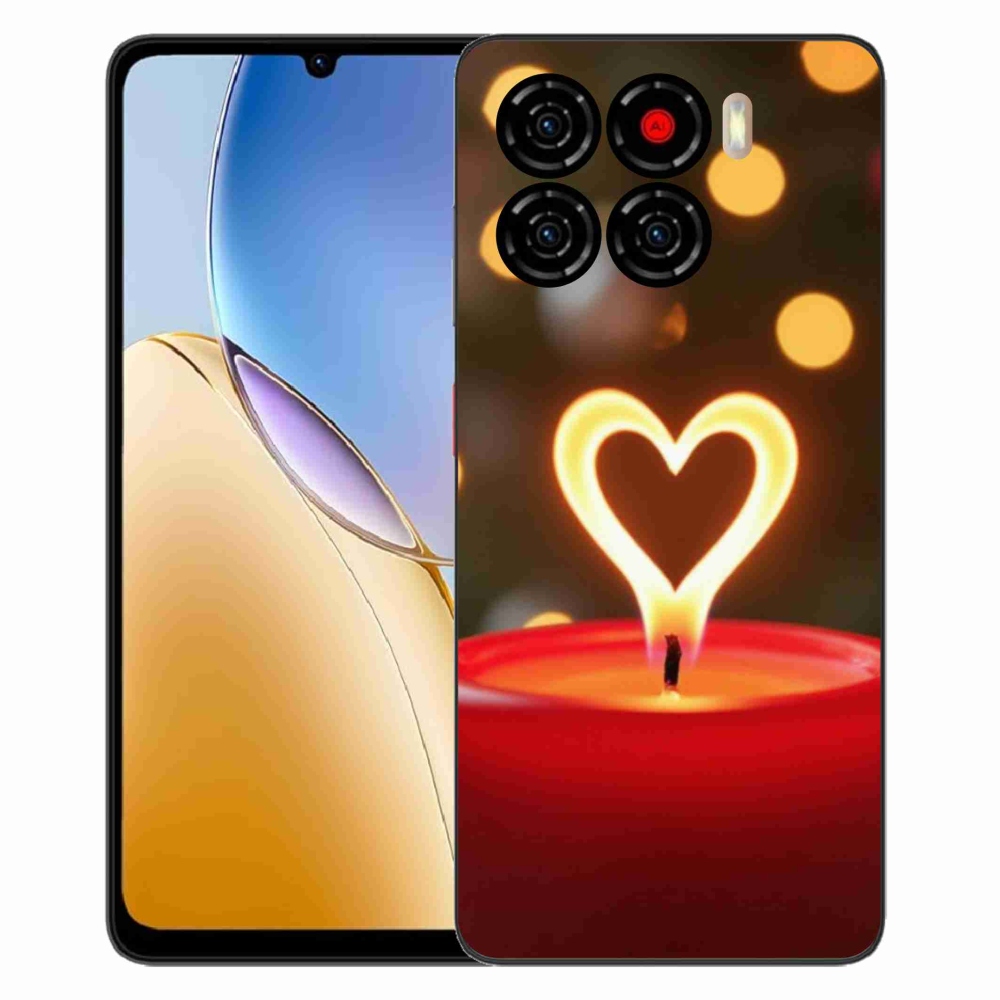 ZTE Blade A56 zselés tok mmCase - a láng szíve