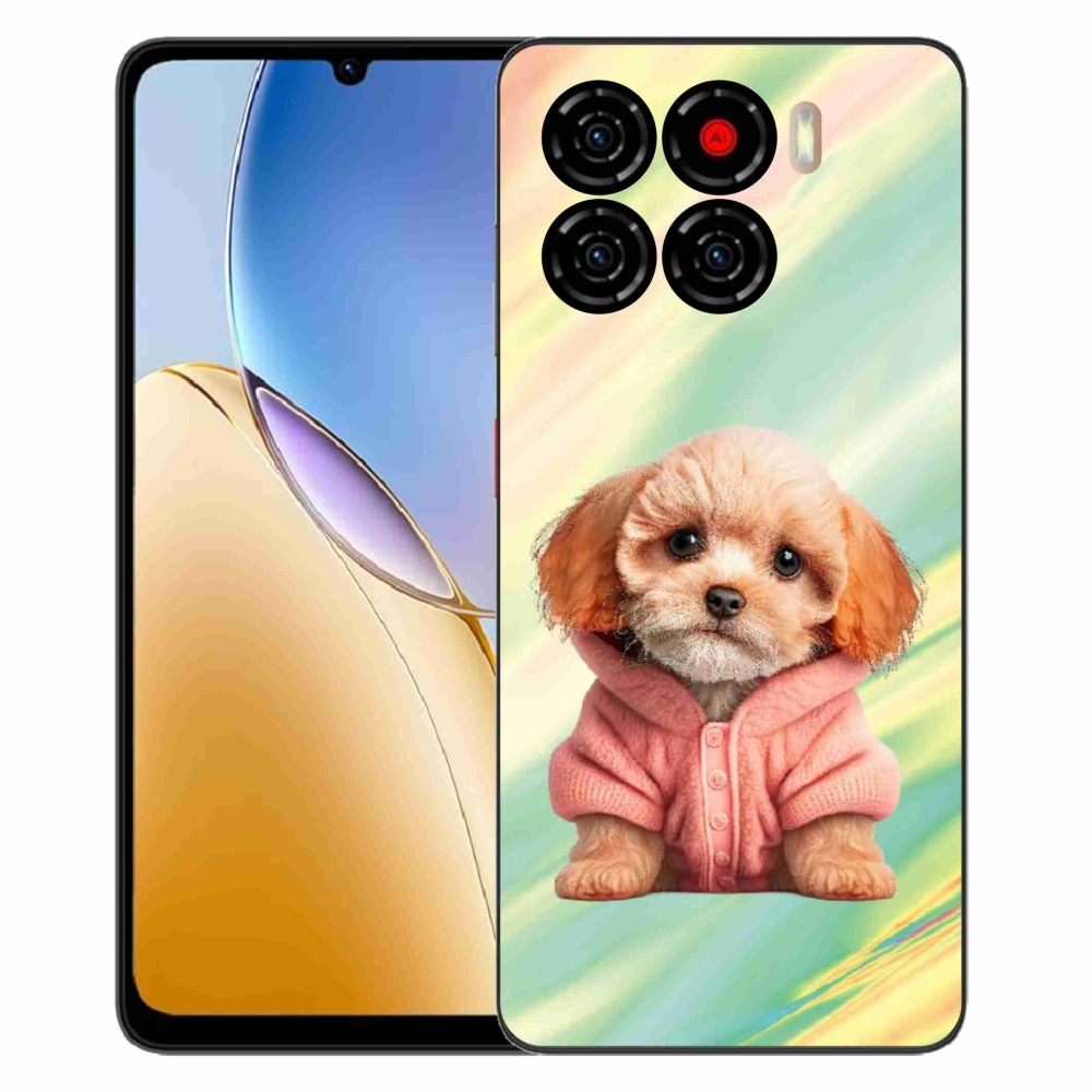 ZTE Blade A56 zselés tok mmCase - pulóveres kiskutya