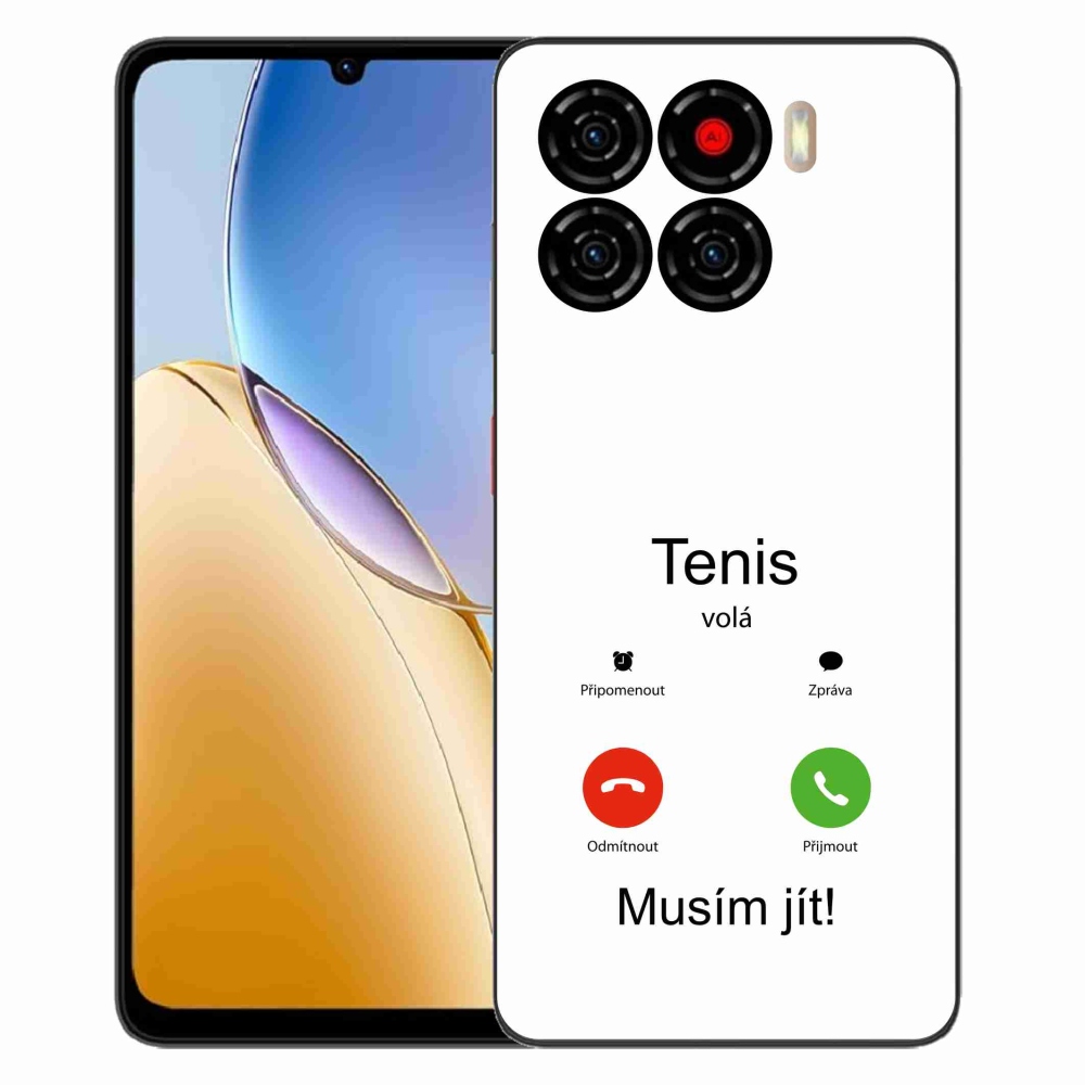 ZTE Blade A56 zselés borítás mmCase - teniszhívások fehér háttérrel