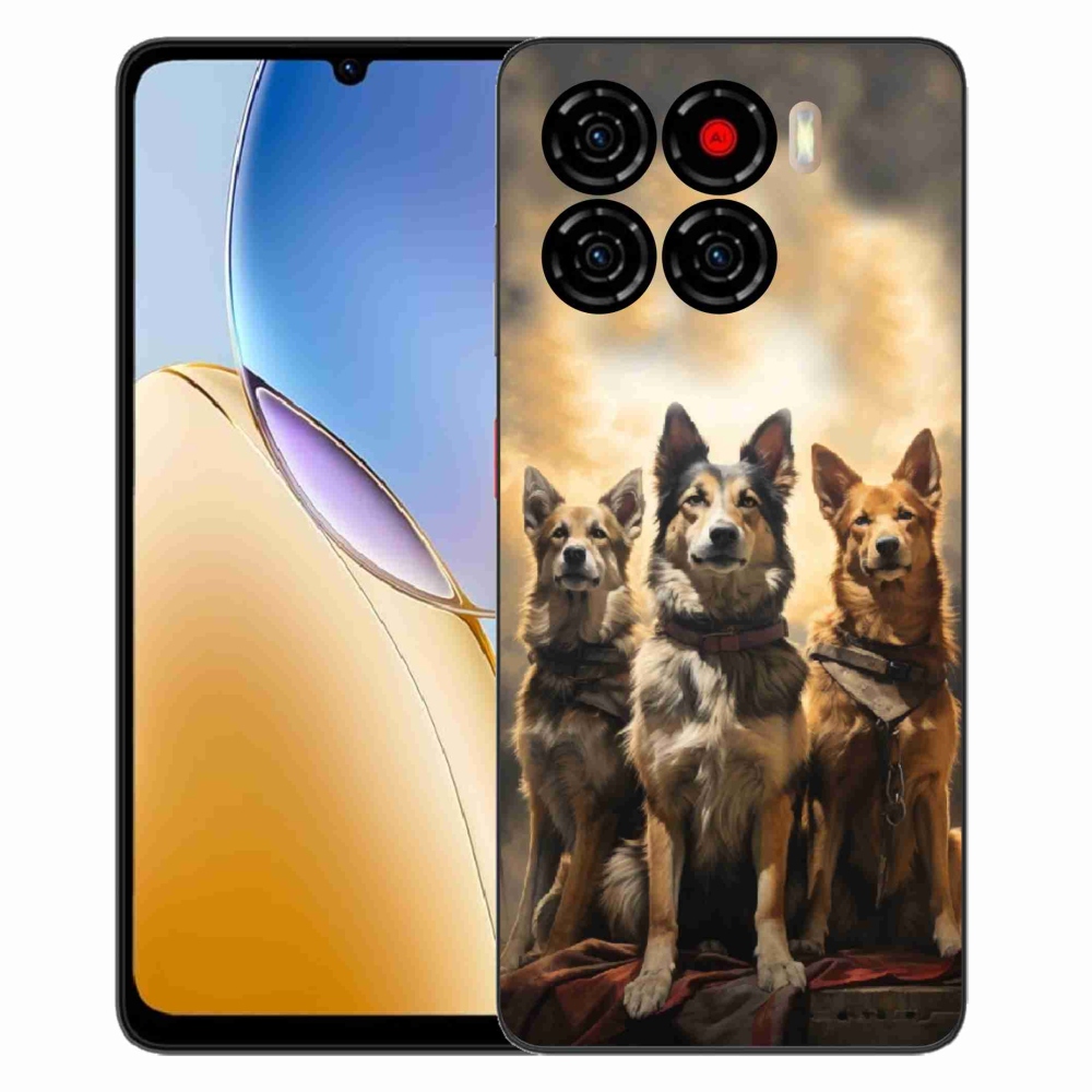 ZTE Blade A56 zselés tok mmCase - három kutya