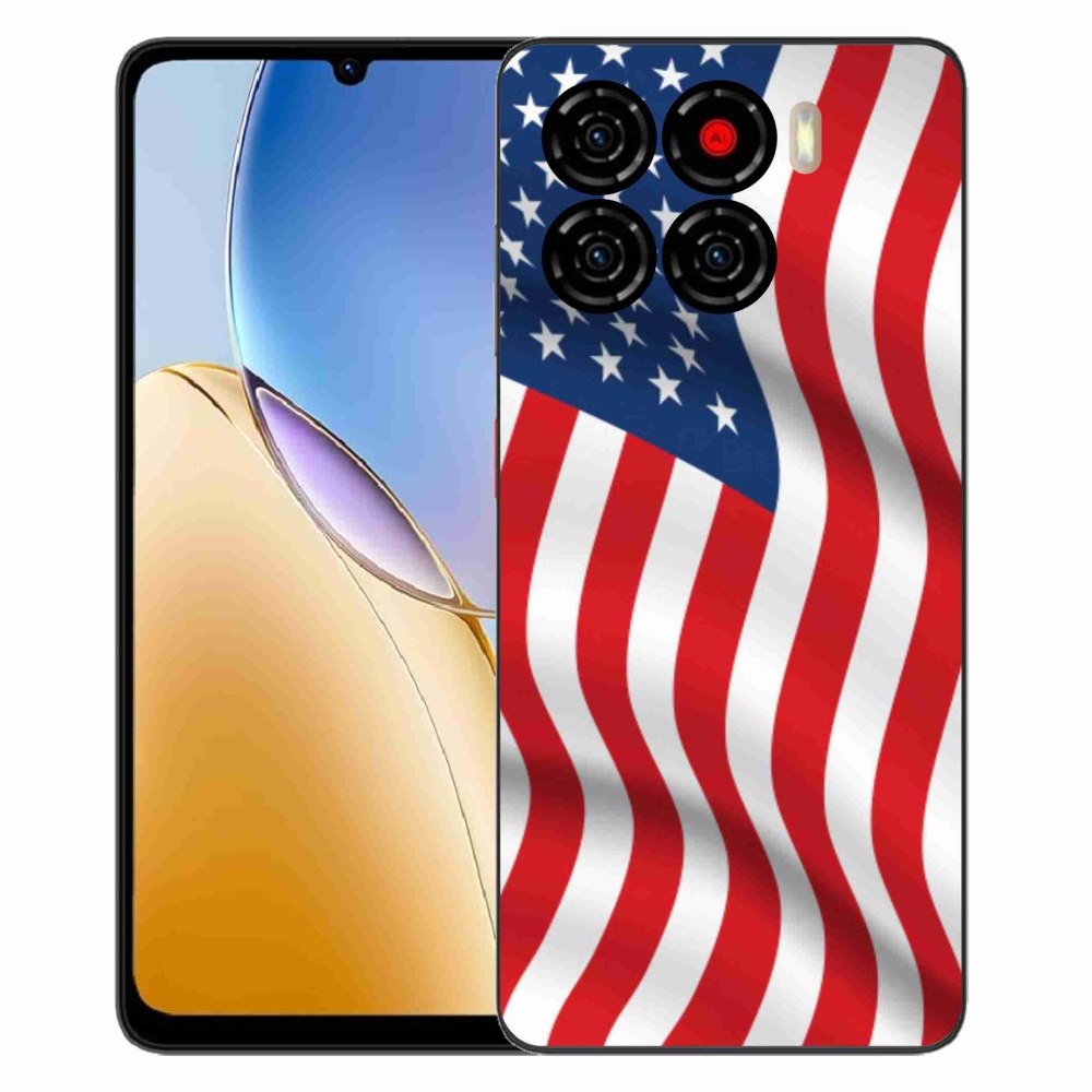 ZTE Blade A56 zselés tok mmCase - amerikai zászlóhoz