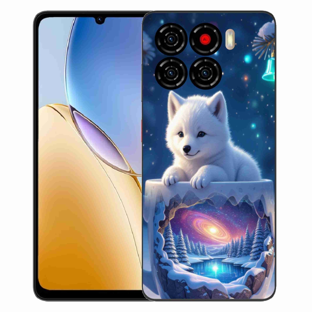 ZTE Blade A56 zselés tok mmCase - Karácsonyi kölyökkutya