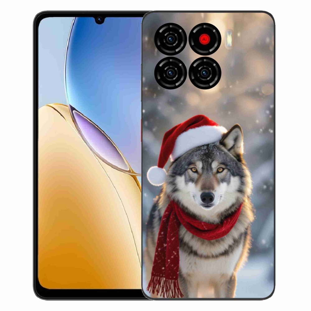 ZTE Blade A56 zselés tok mmCase - Karácsonyi farkas