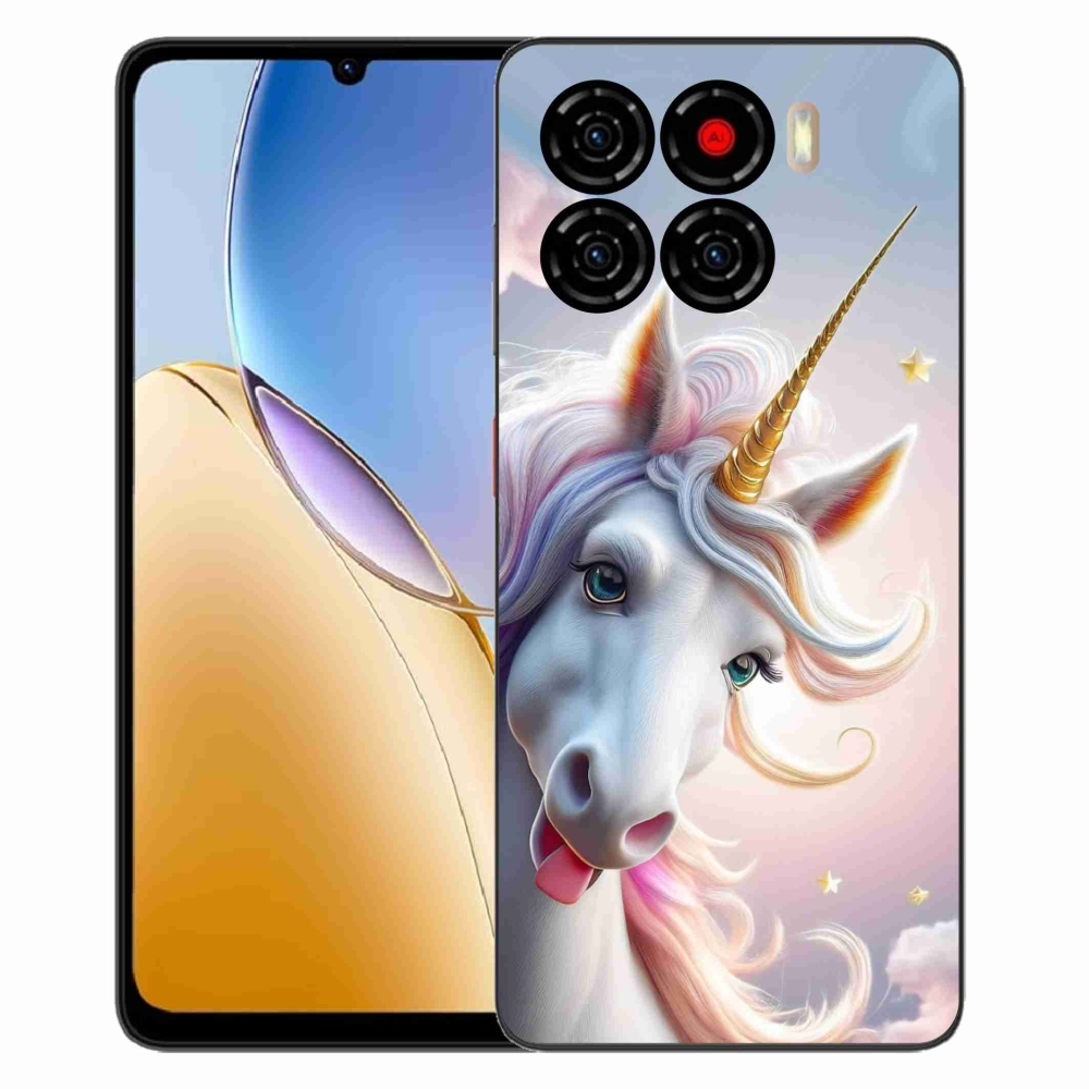 ZTE Blade A56 zselés tok mmCase - vidám egyszarvú