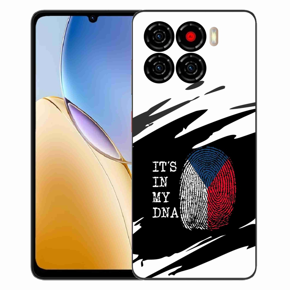ZTE Blade A56 zselés borító mmCase - zászlós ujjlenyomat fekete és fehér háttérrel