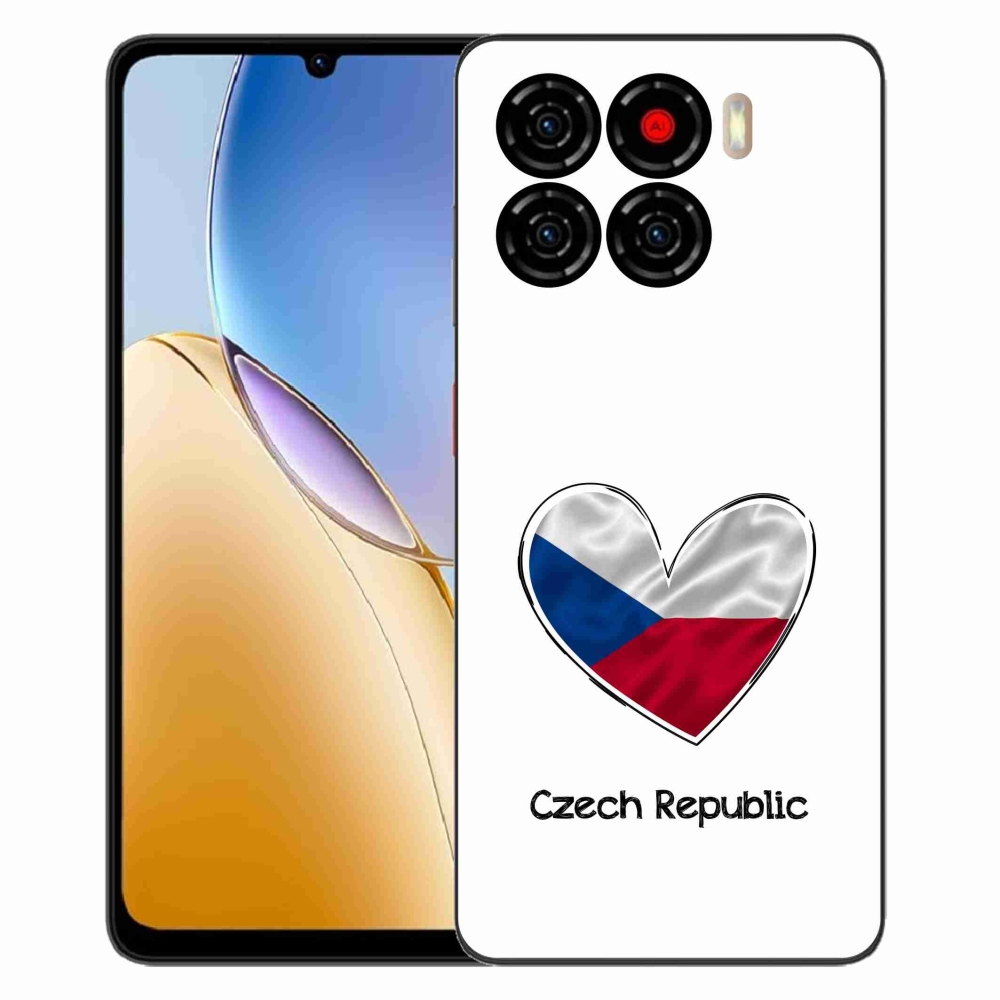 ZTE Blade A56 zselés borító mmCase - zászló szív fehér háttérrel