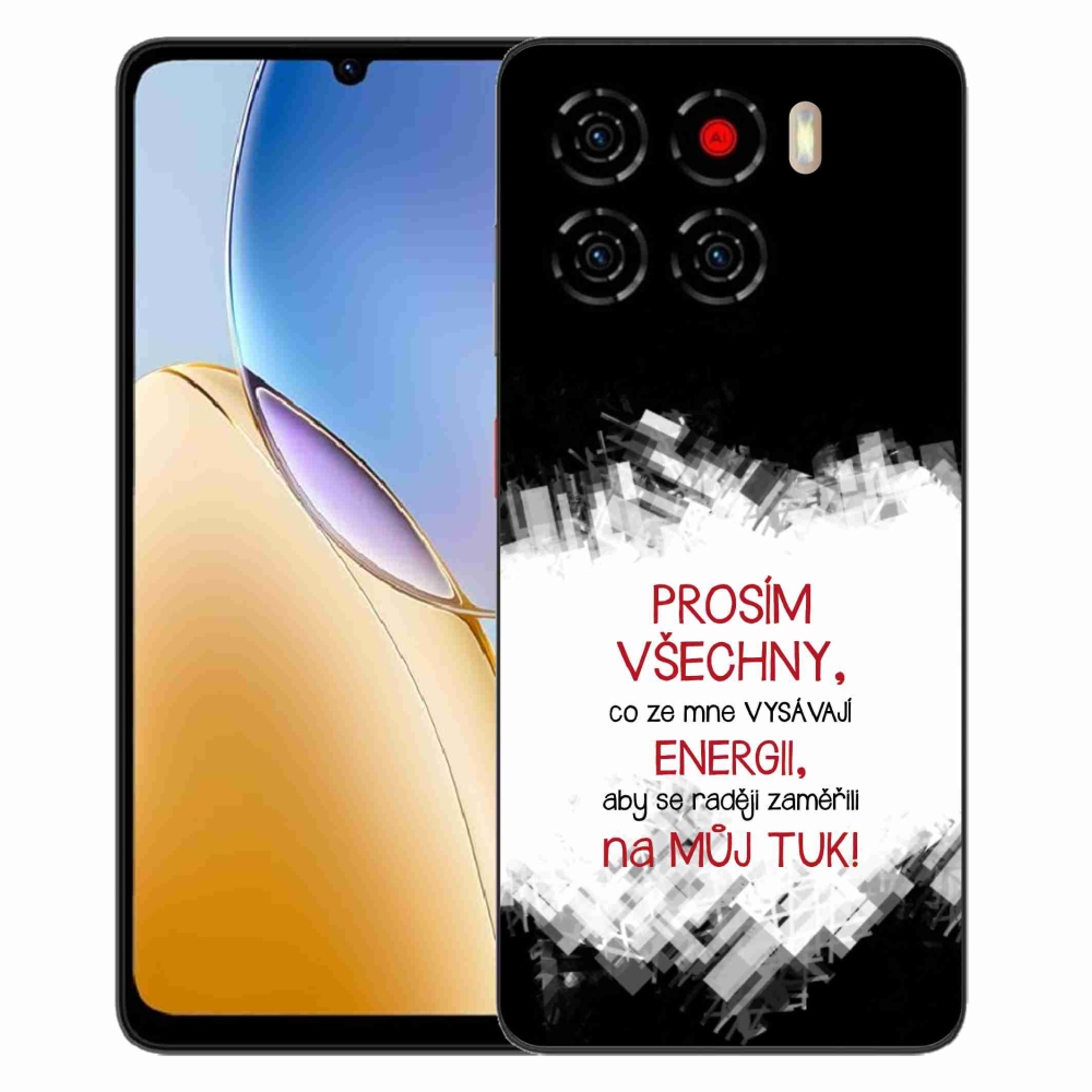 ZTE Blade A56 zselés tok mmCase - vicces szöveg 1 piros