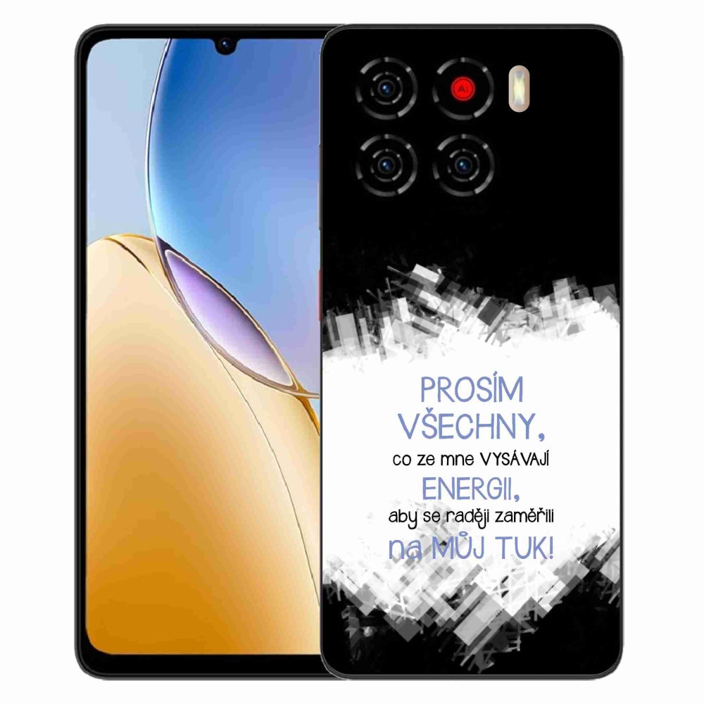 ZTE Blade A56 zselés tok mmCase - vicces szöveg 1 kék