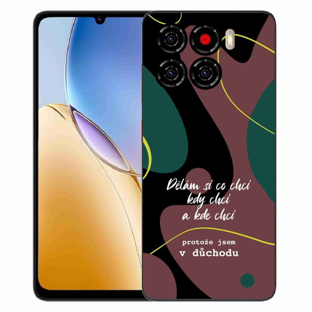 ZTE Blade A56 zselés borító mmCase - vicces szöveg 10 fekete háttér