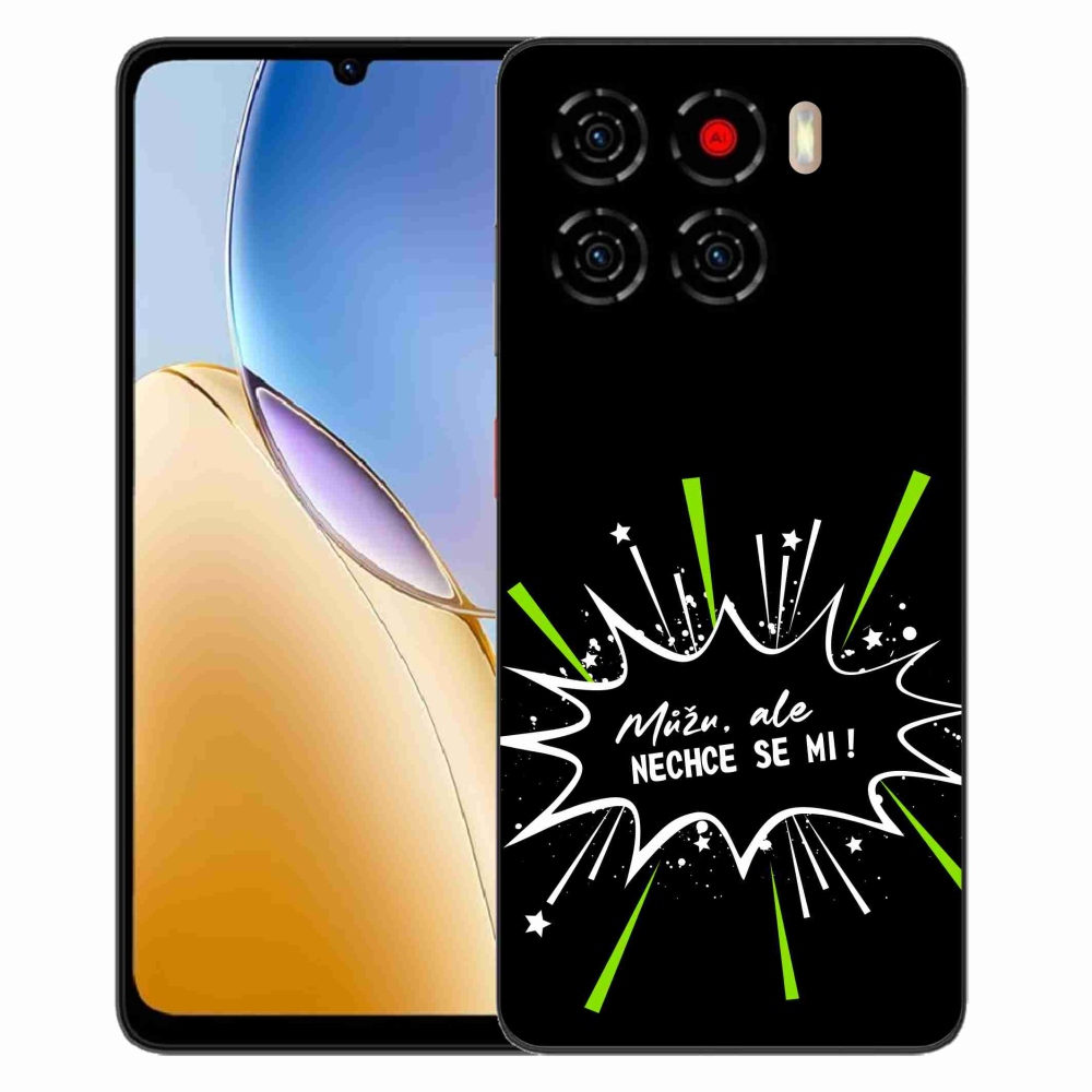 ZTE Blade A56 zselés borító mmCase - vicces szöveg 11 fekete háttér